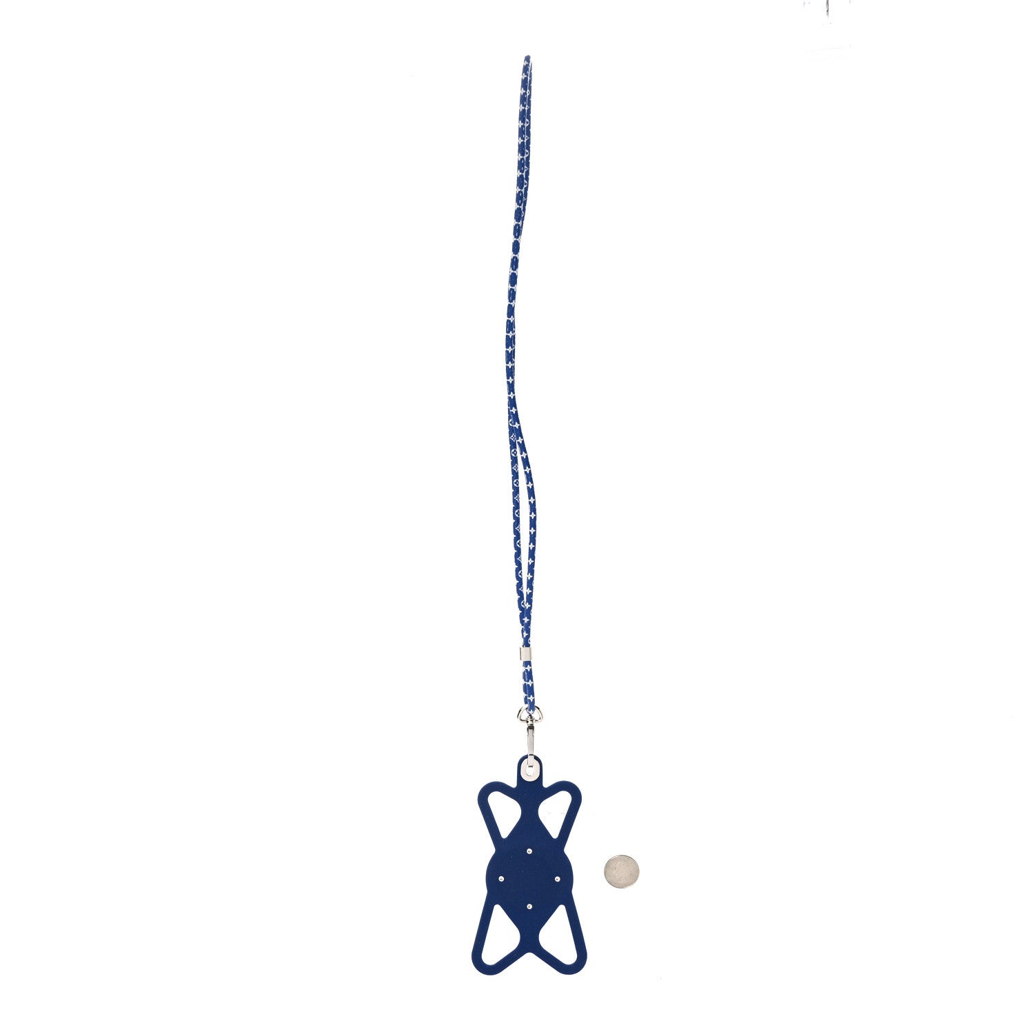 Louis Vuitton Monogram Silicone Louise Phone Holder Blue 2 of 4