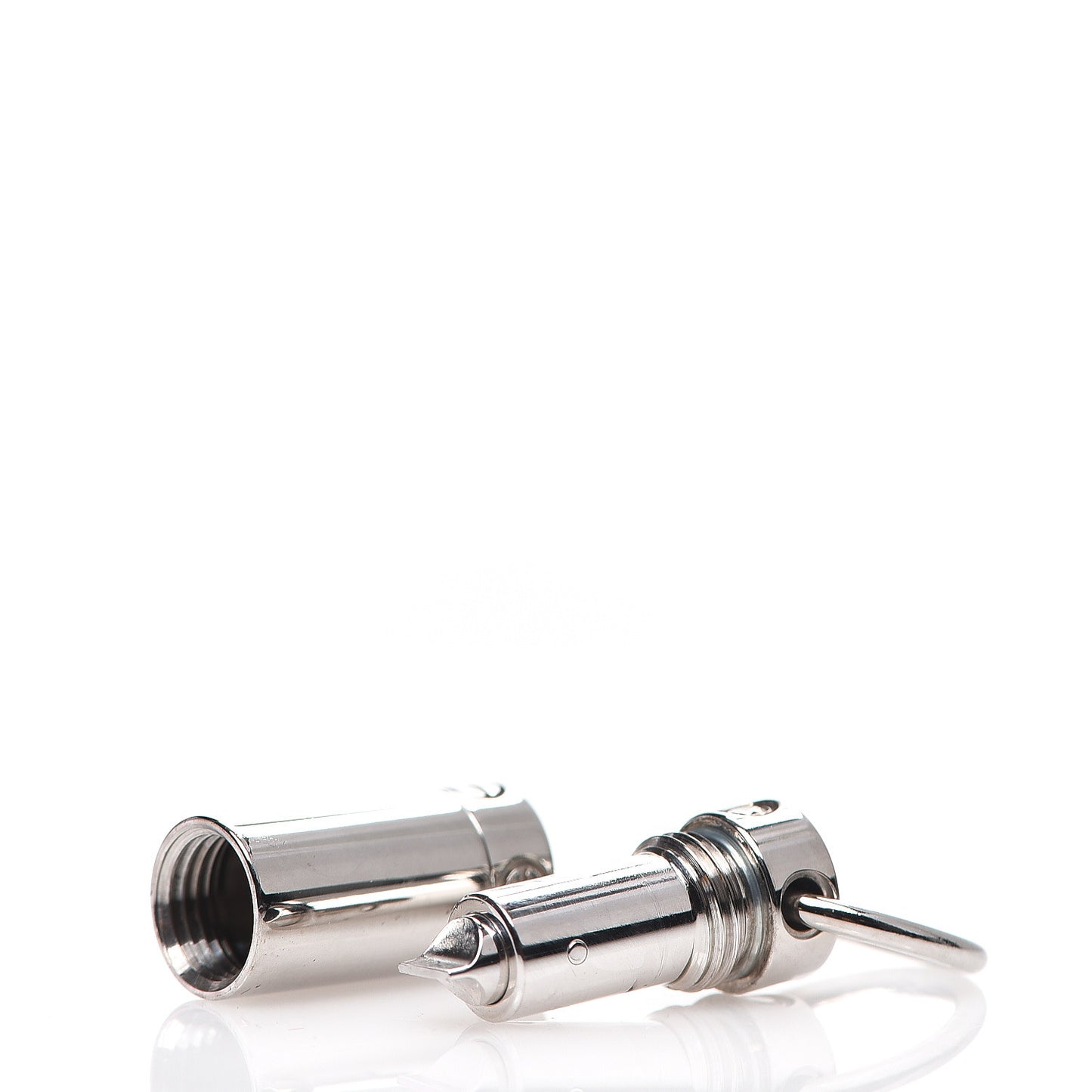18K White Gold Diamond Screwdriver Pendant