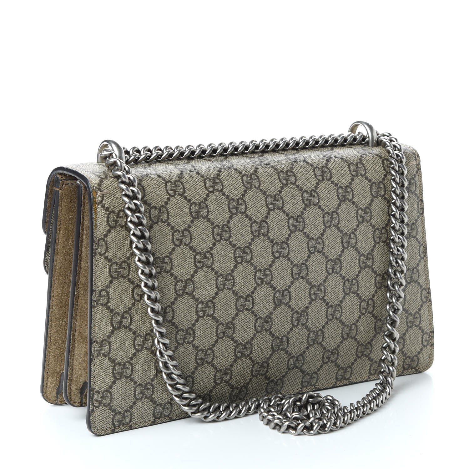 Gucci GG Supreme Monogram Small Dionysus Shoulder Bag Taupe 3 of 12
