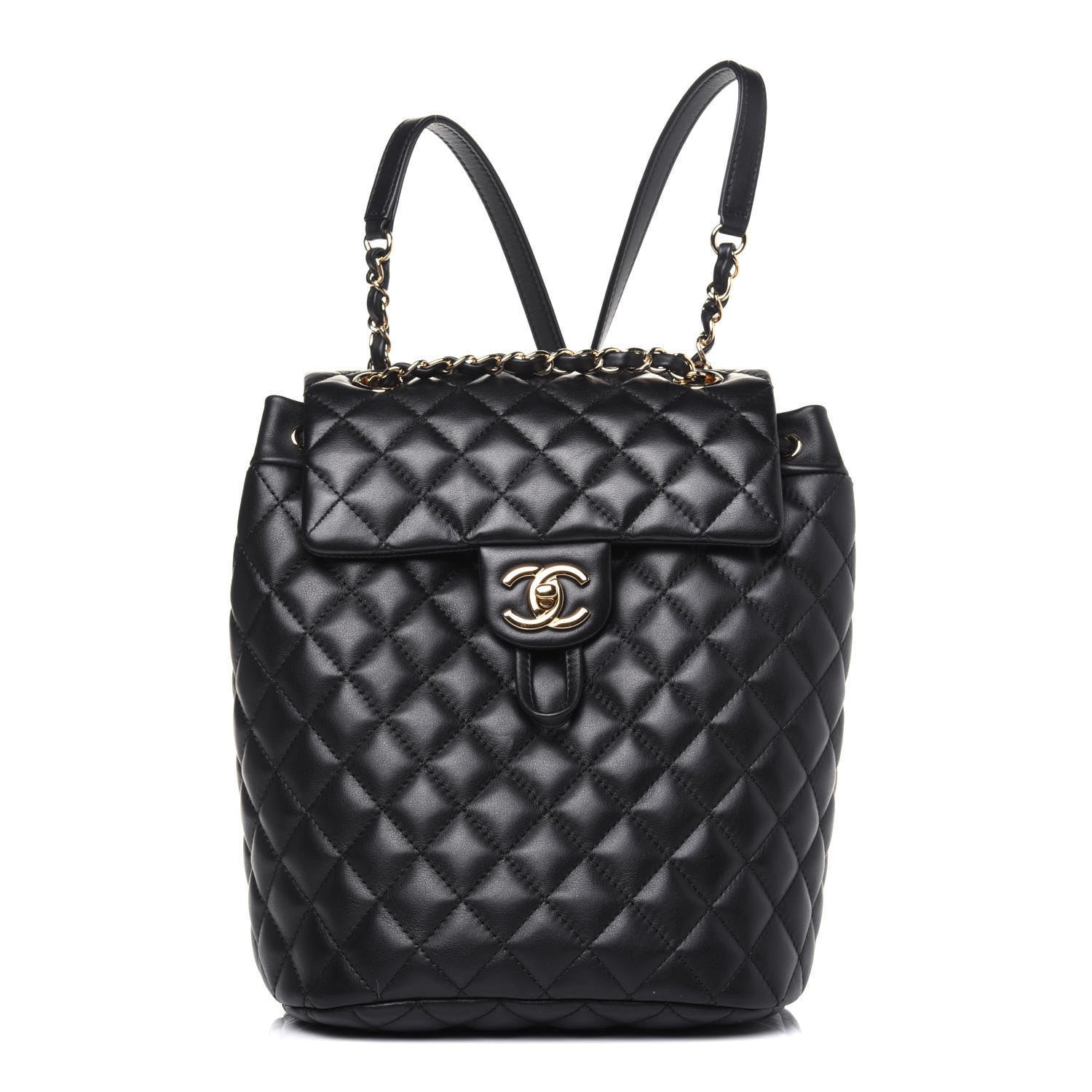 Chanel Lambskin Quilted Small Urban Spirit Backpack Black 1 of 12