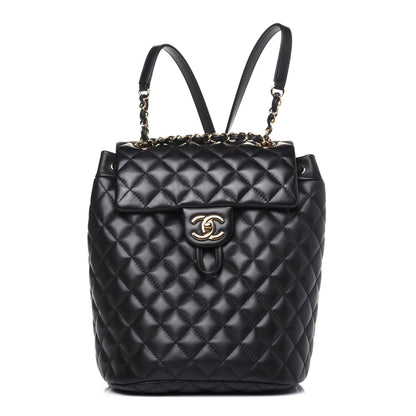 Chanel Lambskin Quilted Small Urban Spirit Backpack Black 1 of 12