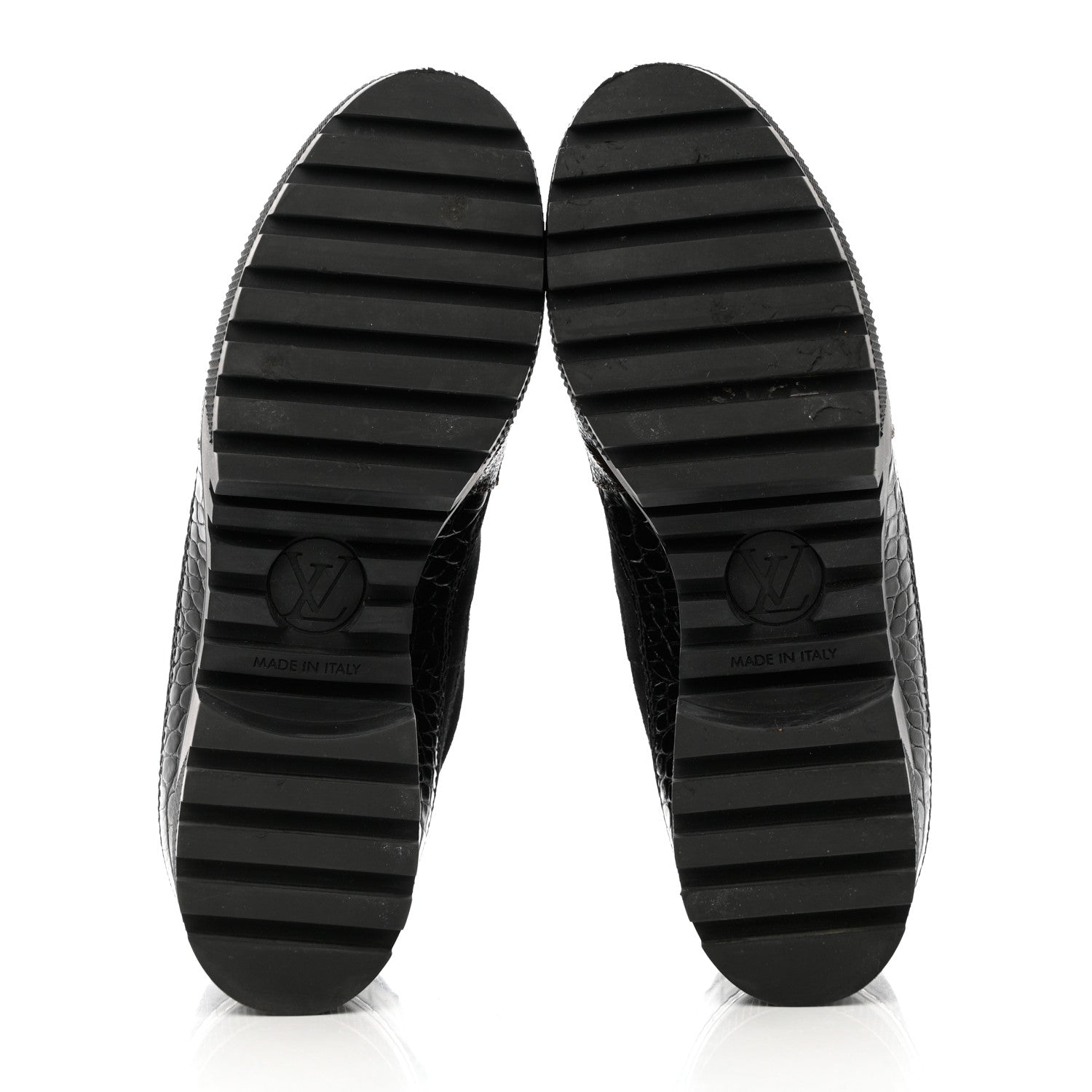 Louis Vuitton Suede Calfskin Monogram Laureate Platform Desert Boots 38 Black 5 of 11