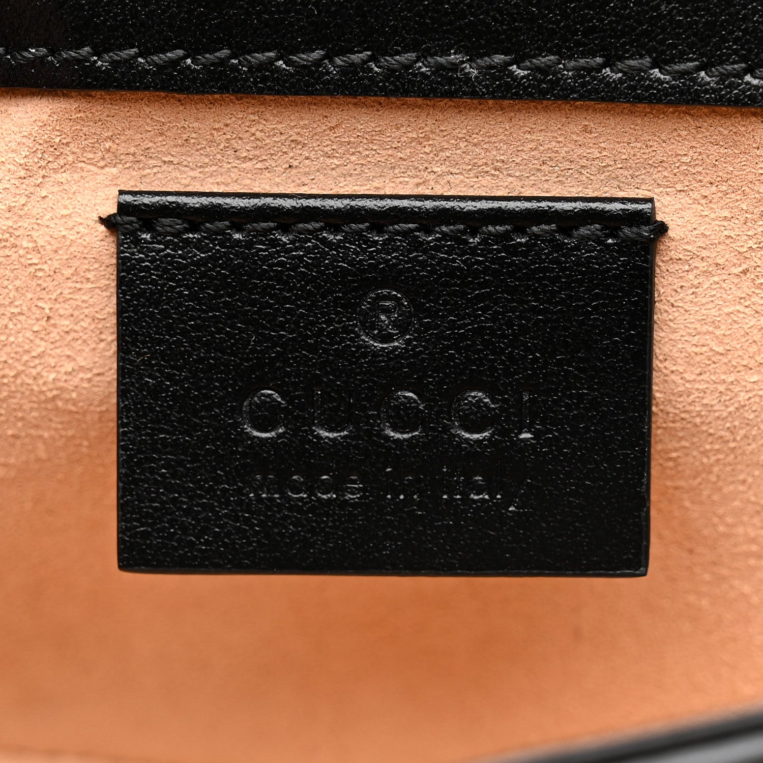 Gucci Calfskin Matelasse Aria Super Mini GG Marmont Shoulder Bag Black 10 of 21