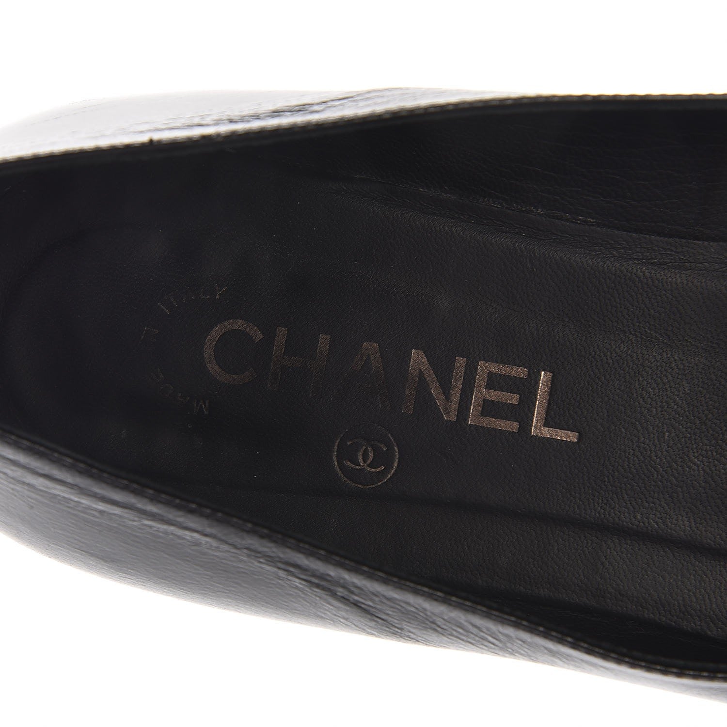 Chanel Calfskin CC Loafers 39 Black 9 of 10