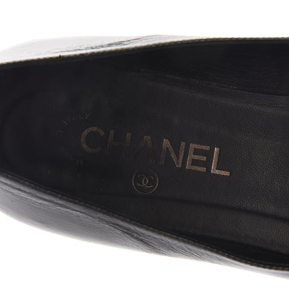 Chanel Calfskin CC Loafers 39 Black 9 of 10