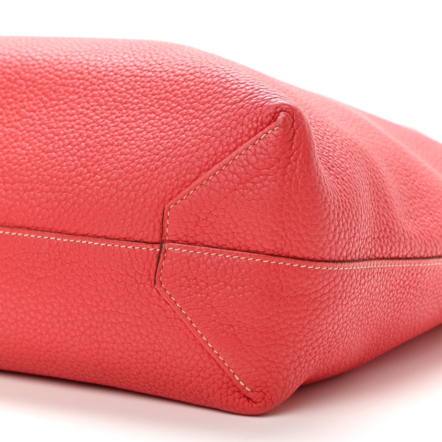 Taurillon Clemence Double Sens 36 Reversible Tote Rubis Bougainvillea