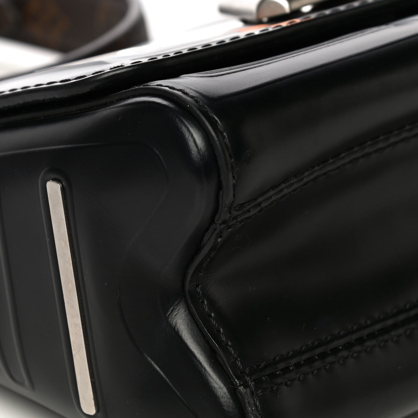Epi Monogram Spaceship Embossed Twist Shoulder Bag PM Black