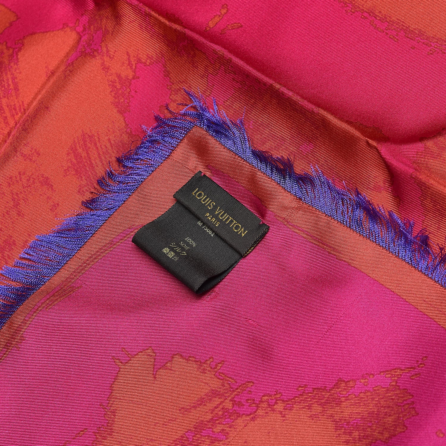 Louis Vuitton Silk Carre Arty Flower Orien Scarf 4 of 4