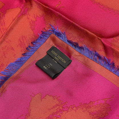 Louis Vuitton Silk Carre Arty Flower Orien Scarf 4 of 4