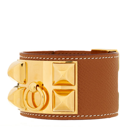 Hermes Epsom Collier de Chien CDC Bracelet T2 Gold 1 of 7