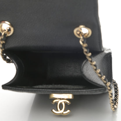 Chanel Caviar Quilted Golden Class Phone Holder Black 3 of 5