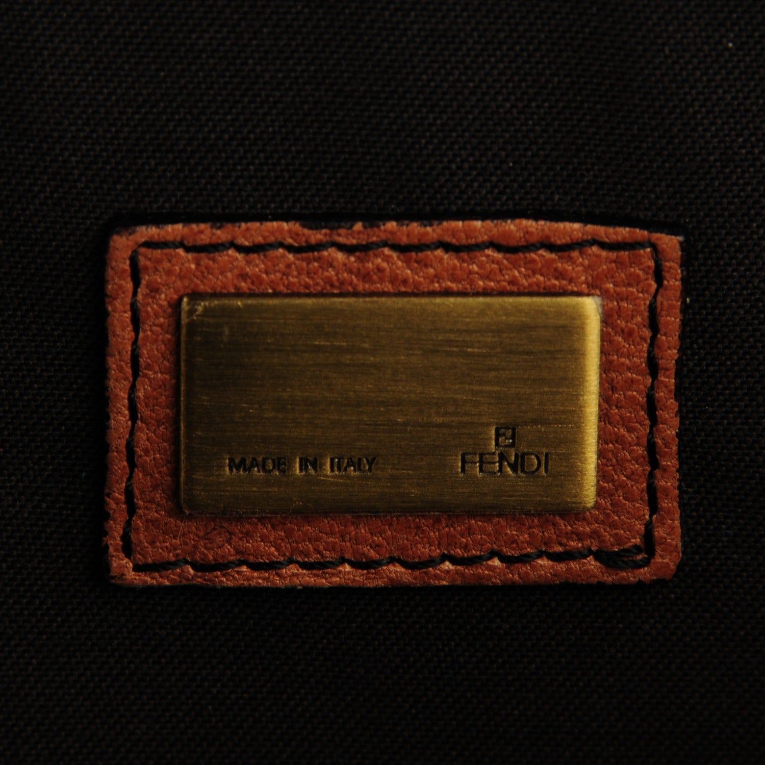 Fendi Nappa Patent B Bis Flap Bag Osso Black 6 of 9