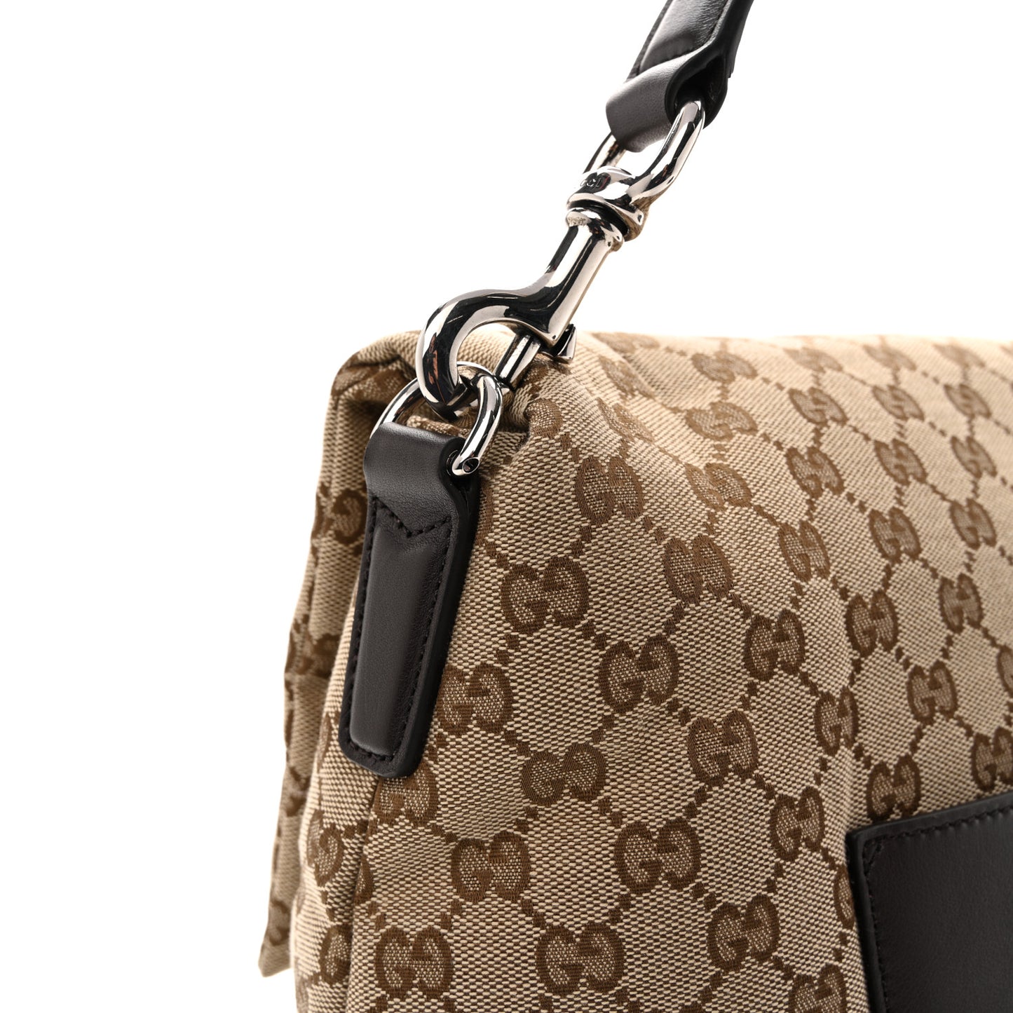 GG Monogram Large Crossbody Bag Dark Brown