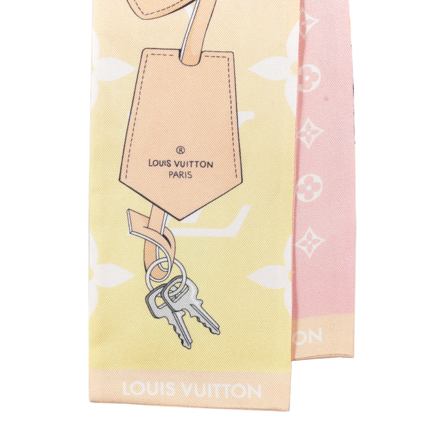 Louis Vuitton Silk Monogram Gradient By The Pool Bandeau Pink 2 of 3