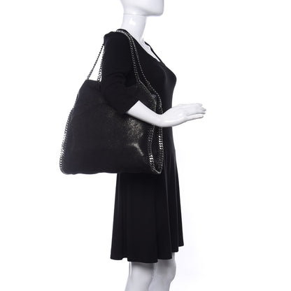 Stella McCartney Shaggy Deer Small Falabella Tote Black 2 of 10