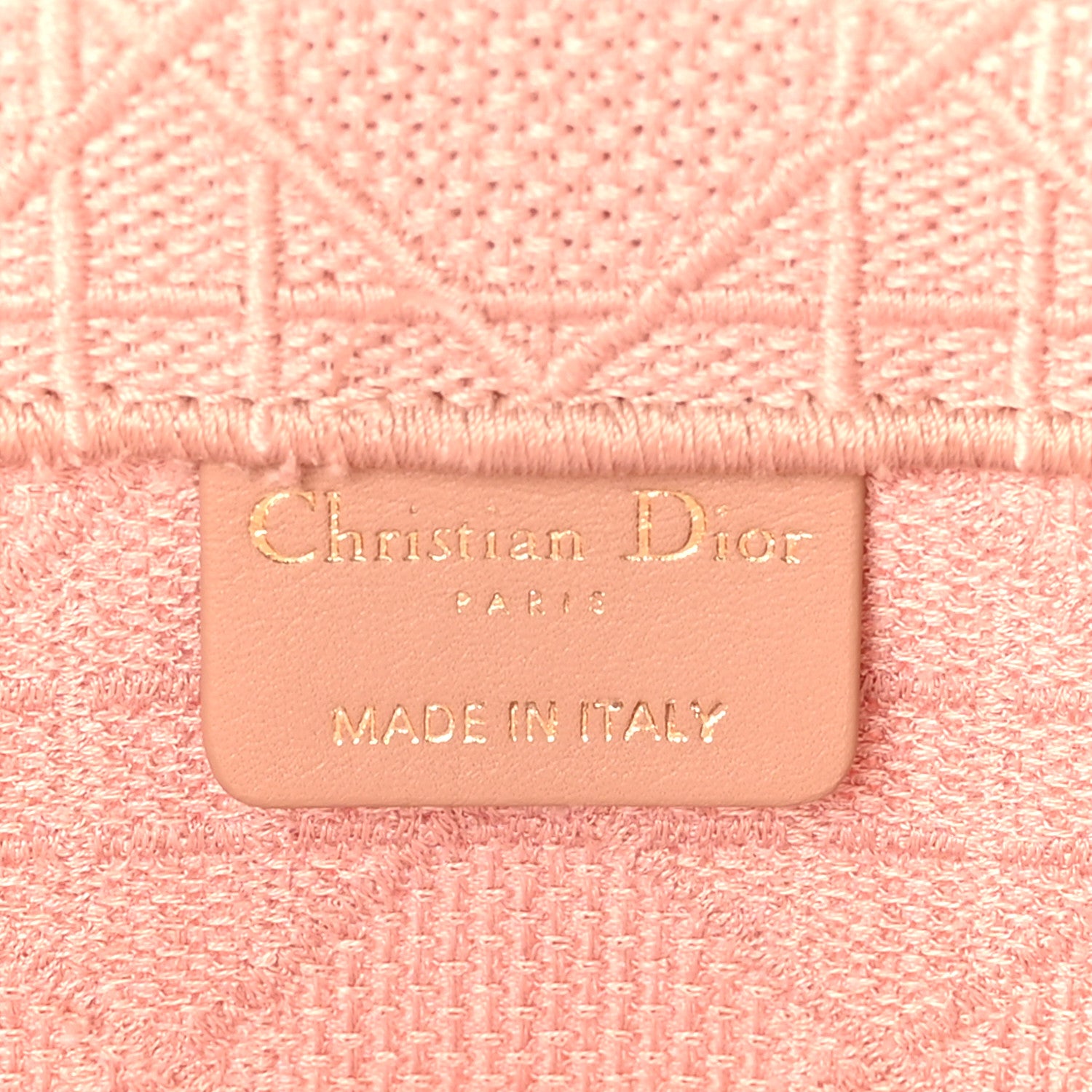 Christian Dior Canvas Embroidered Cannage Medium Book Tote Bois de Rose 6 of 10