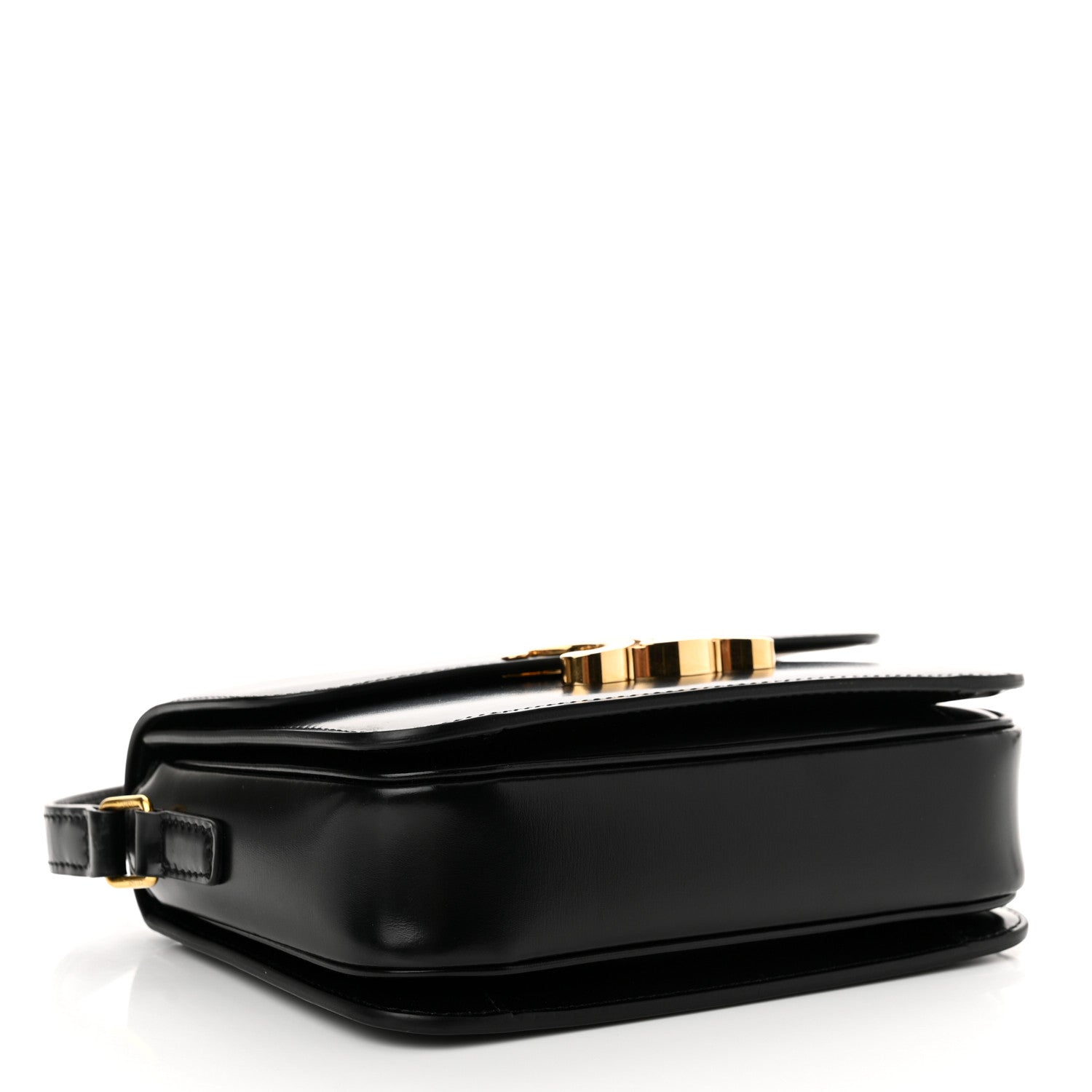 Celine Shiny Calfskin Teen Triomphe Black 4 of 10
