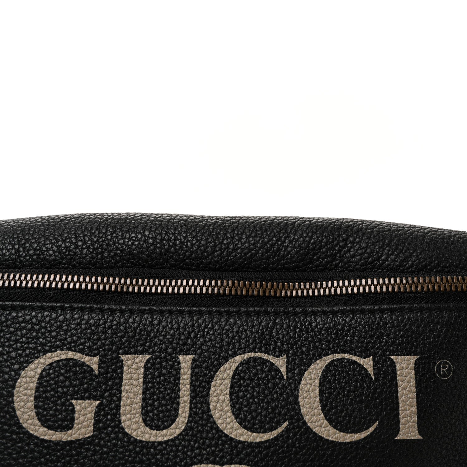Gucci Grained Calfskin Logo Belt Bag Black 8 of 10