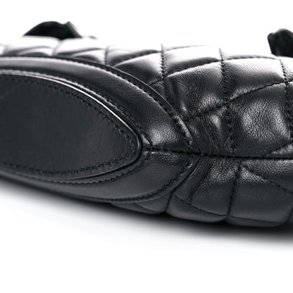 Alexander McQueen Lambskin Quilted De Manta Clutch Black 9 of 12
