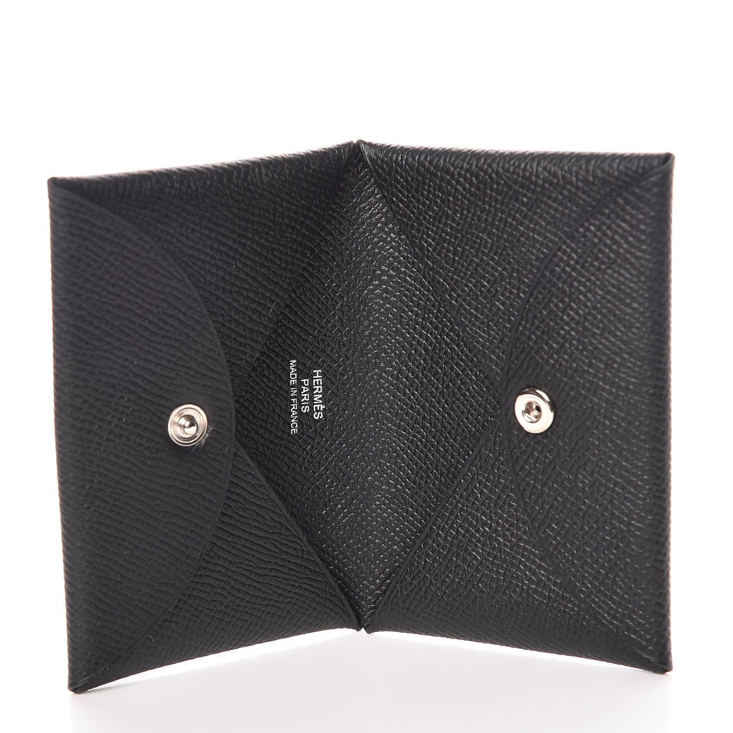 Hermes Epsom Calvi Card Case Black 5 of 8