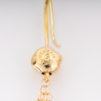 Tiffany 18K Yellow Gold Small Elsa Peretti Mesh Earrings 4 of 5