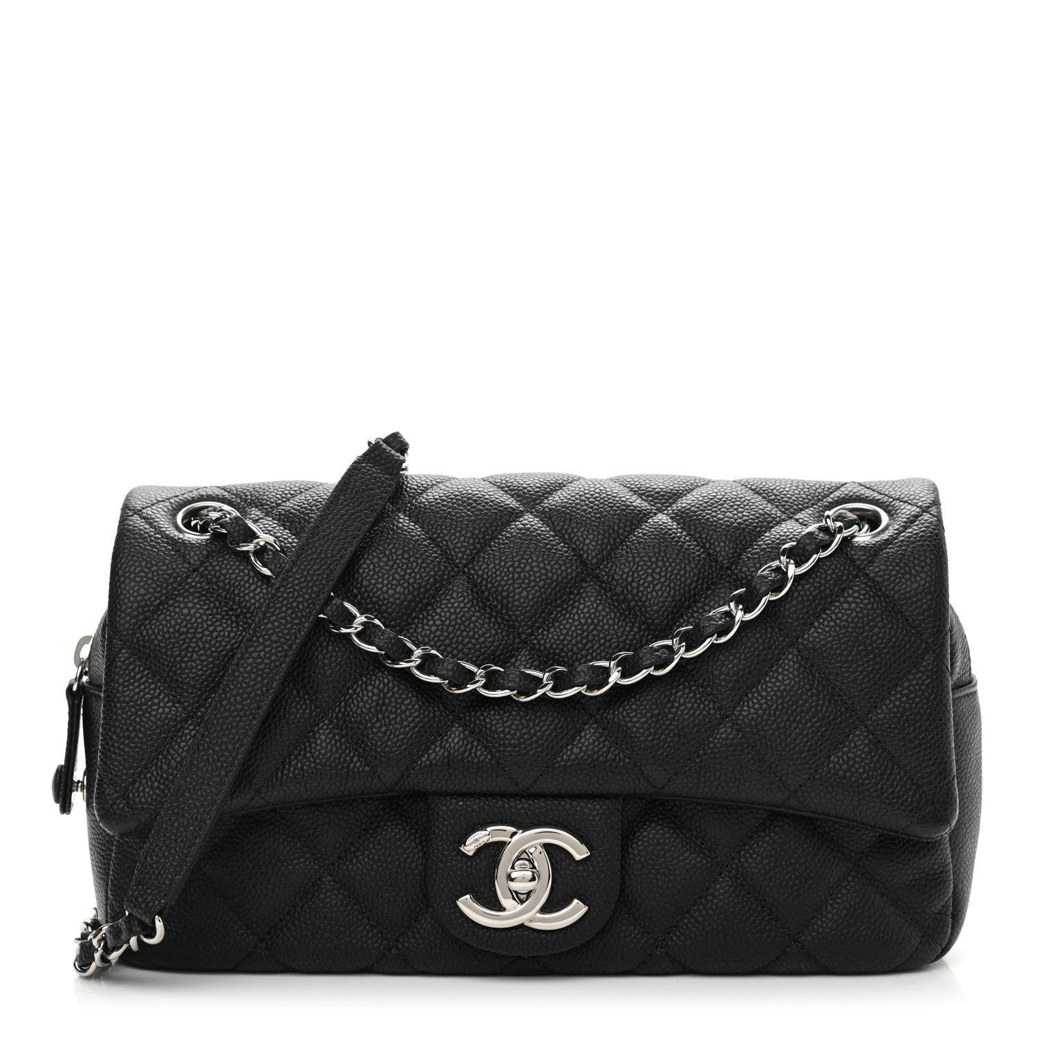 Chanel Caviar Quilted Medium Easy Flap Black 1 of 9