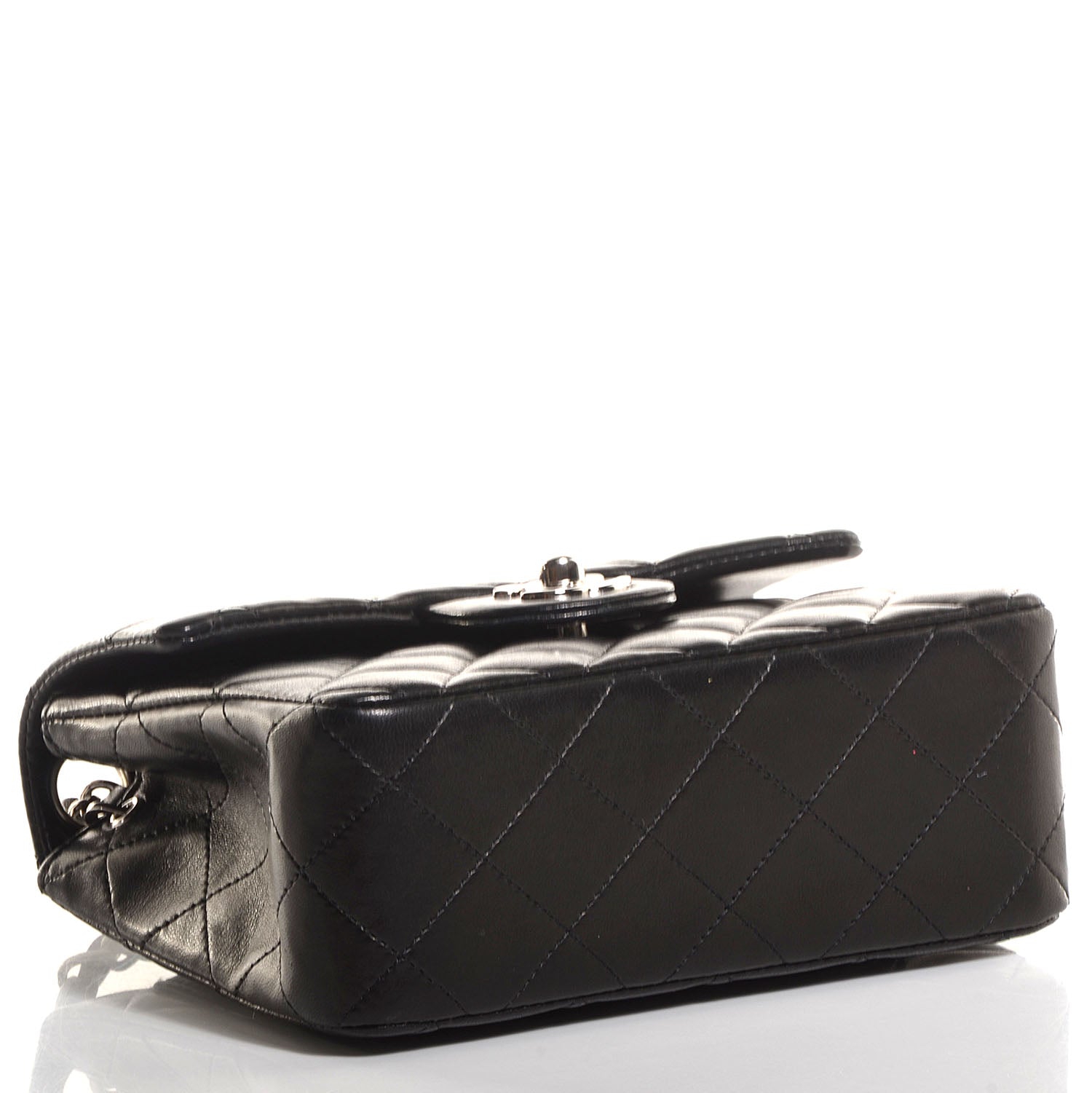 Chanel Lambskin Quilted Mini Square Flap Black 4 of 8