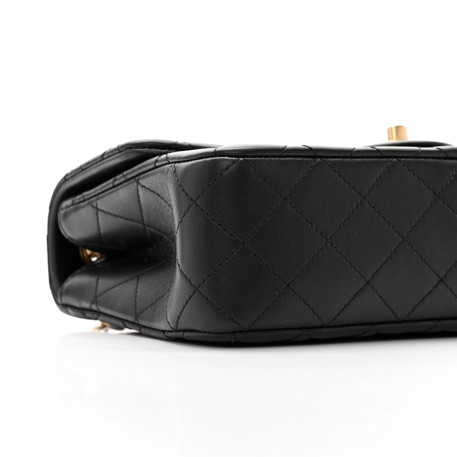 Chanel Lambskin Quilted Small Sweet Camellia Flap Black 9 of 11
