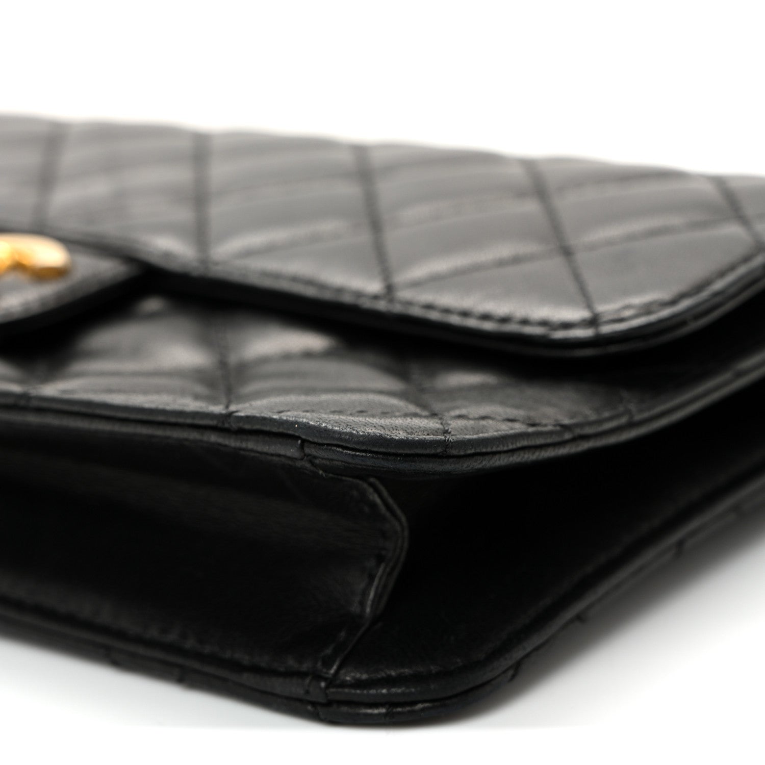Chanel Lambskin Quilted Medium Crossing Times Flap Black 10 of 11