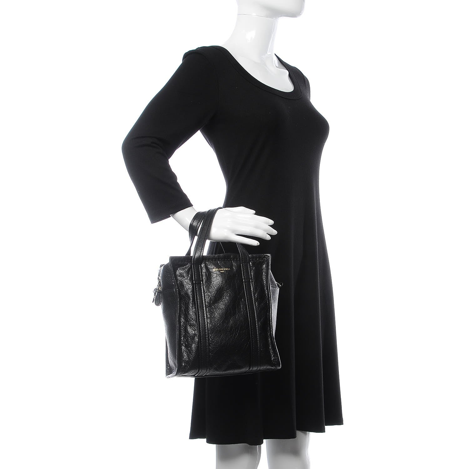 Balenciaga Agneau XS Bazar Shopper Tote Black 2 of 8