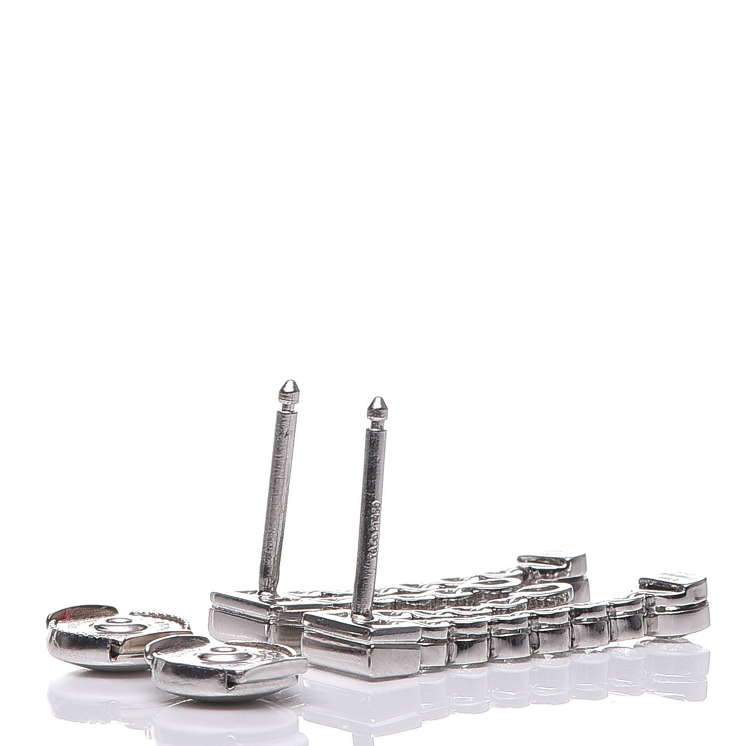 Tiffany Platinum Diamond Jazz Double Drop Earrings 4 of 6