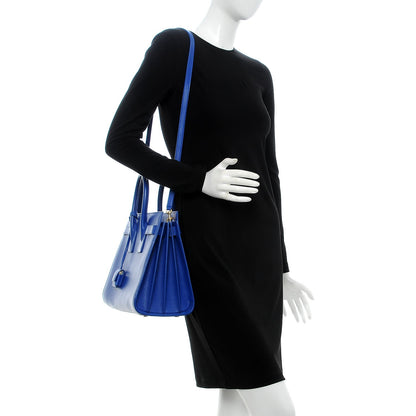 Saint Laurent Calfskin Small Sac De Jour Blue Majorelle 2 of 8