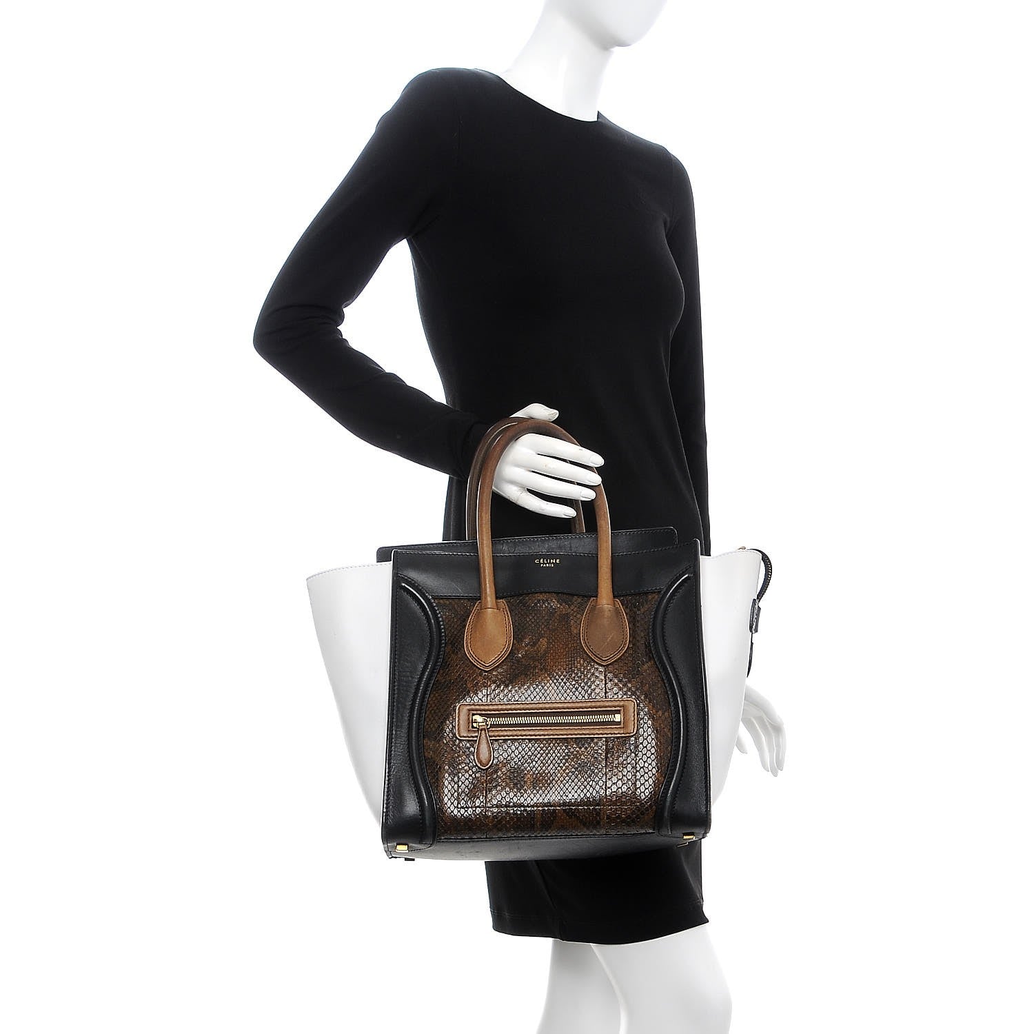 Celine Python Calfskin Mini Luggage Multicolor 2 of 11