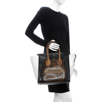 Celine Python Calfskin Mini Luggage Multicolor 2 of 11
