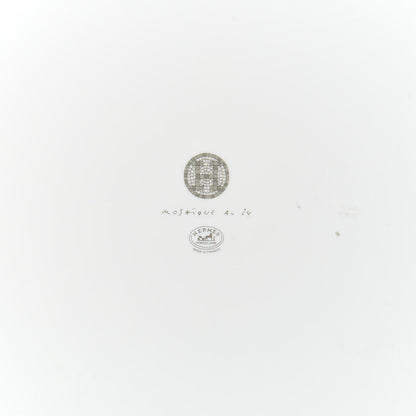 Hermes Porcelain Mosaique au 24 Platine Square Plate 4 of 7