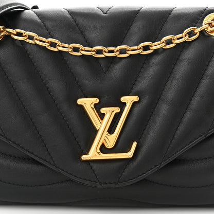 Louis Vuitton Calfskin New Wave Chain Bag MM NM Black 8 of 11