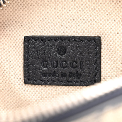 Gucci GG Supreme Monogram Textured Dollar Calfskin Mini Retro Interlocking G Shoulder Bag Beige Blue 6 of 11