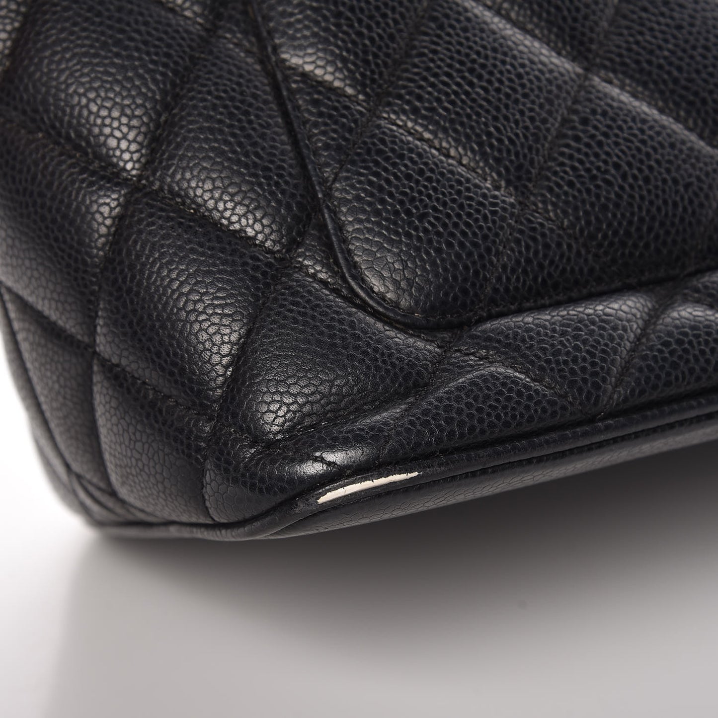 Caviar Quilted Medallion Tote Black