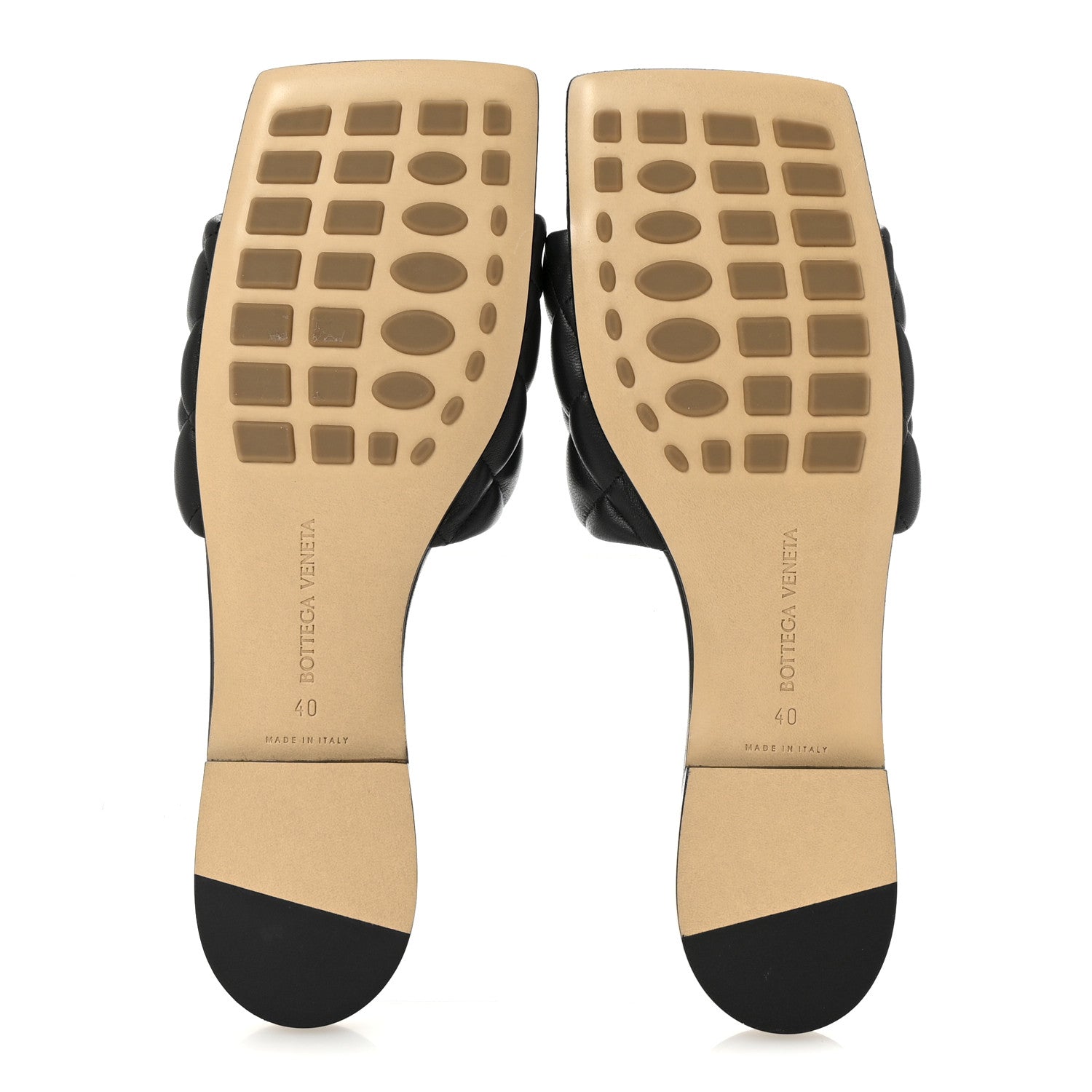 Bottega Veneta Nappa Matelasse Padded Flat Sandals 40 Black 6 of 9