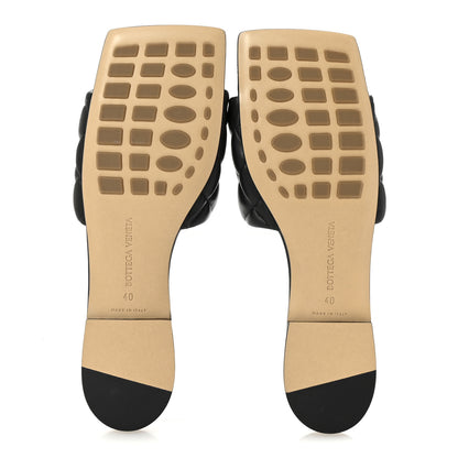 Bottega Veneta Nappa Matelasse Padded Flat Sandals 40 Black 6 of 9