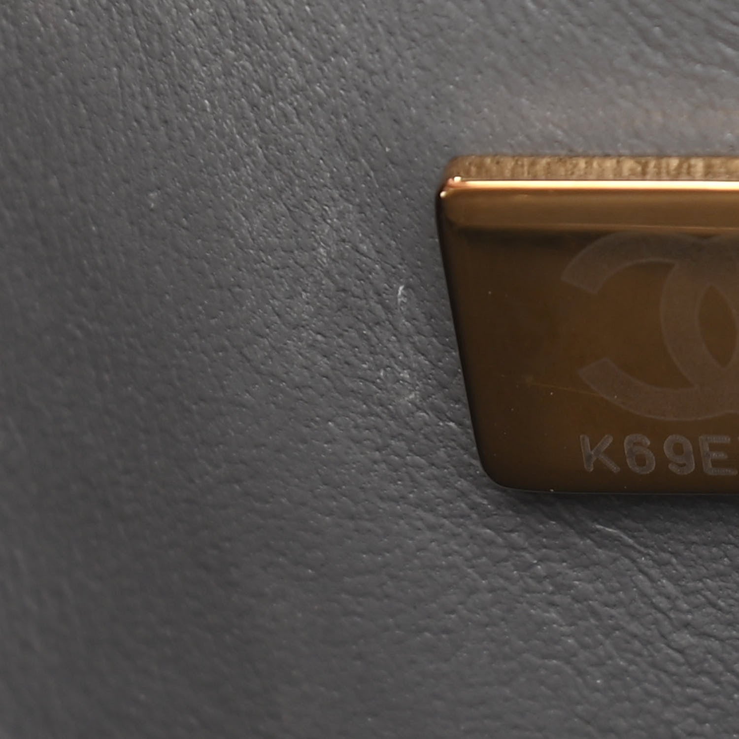 Chanel Lambskin Quilted Medium Double Flap Dark Grey 7 of 12