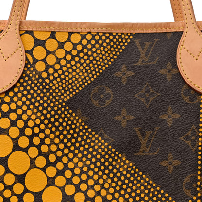 Louis Vuitton Monogram Kusama Waves Neverfull MM Yellow 8 of 17