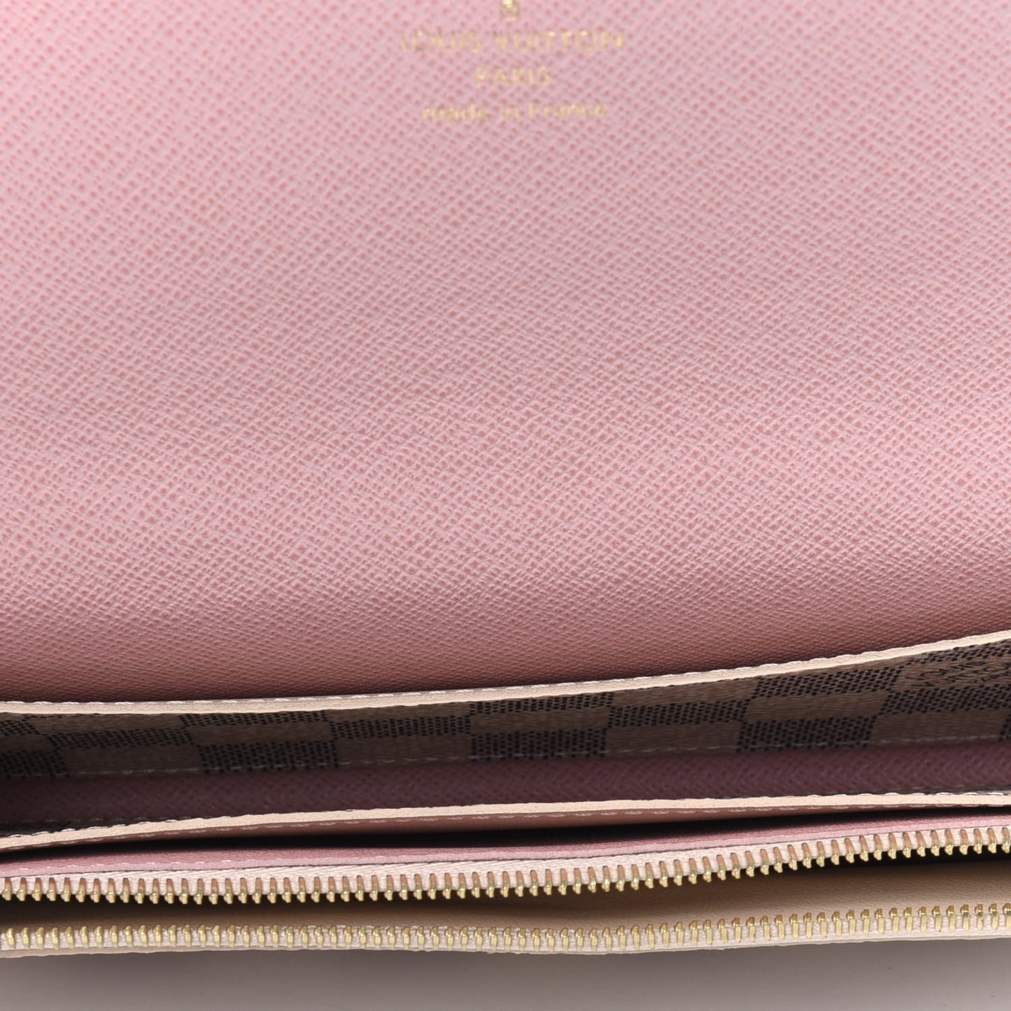 Damier Azur Emilie Wallet Rose Ballerine