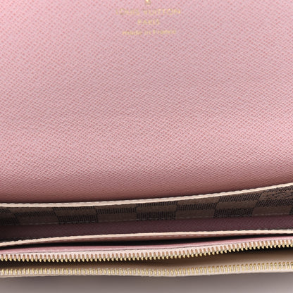 Louis Vuitton Damier Azur Emilie Wallet Rose Ballerine 4 of 4