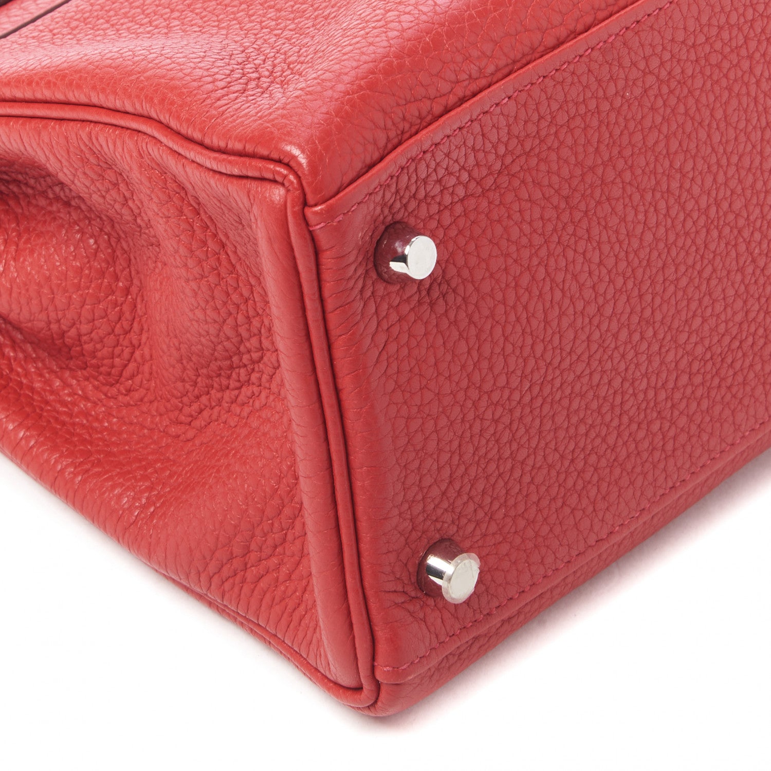 Hermes Taurillon Clemence Kelly Retourne 28 Rouge Casaque 7 of 31