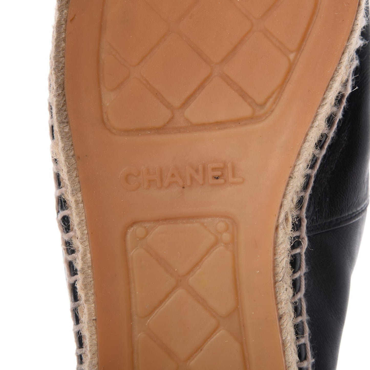 Lambskin CC Espadrilles 39 Black