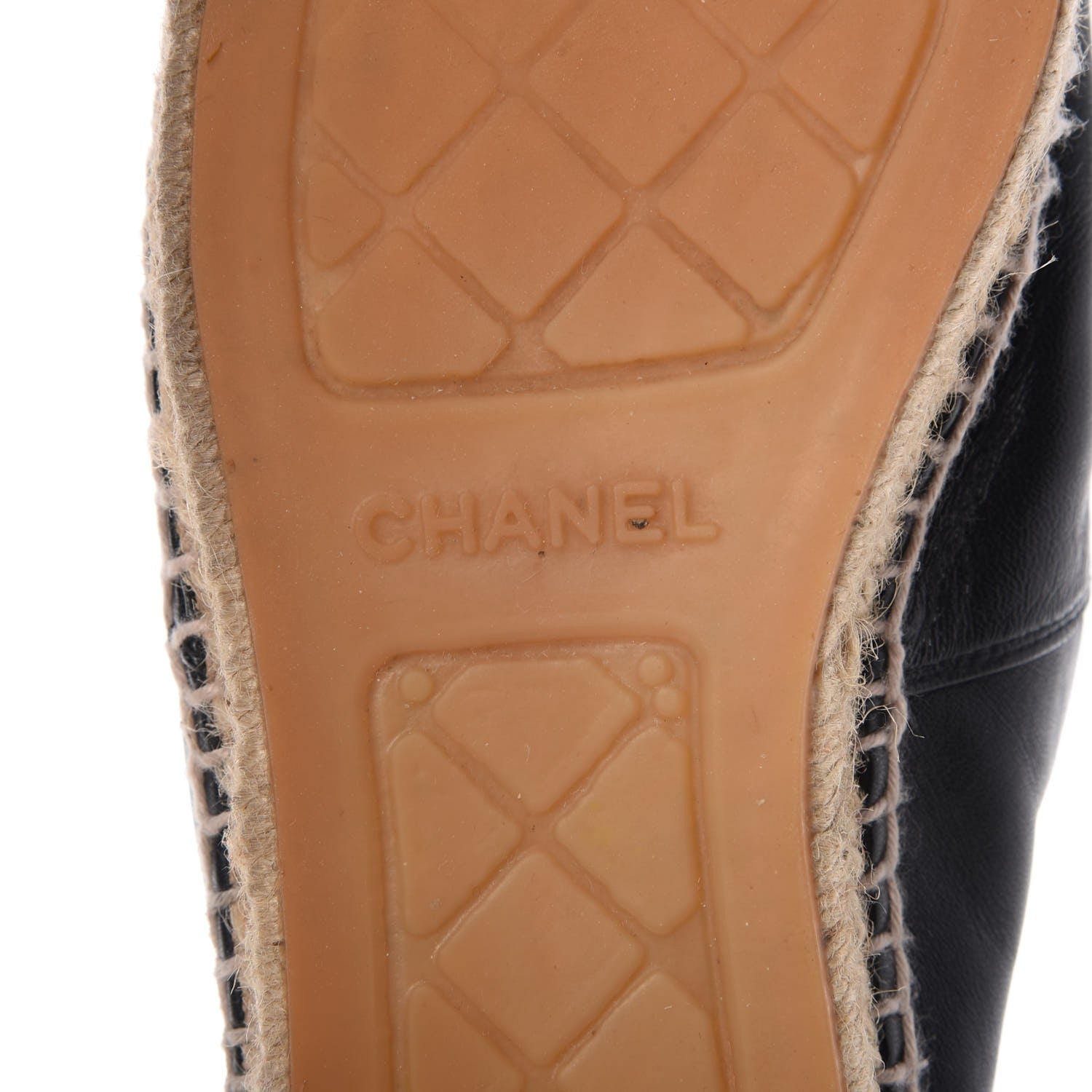 Chanel Lambskin CC Espadrilles 39 Black 9 of 25