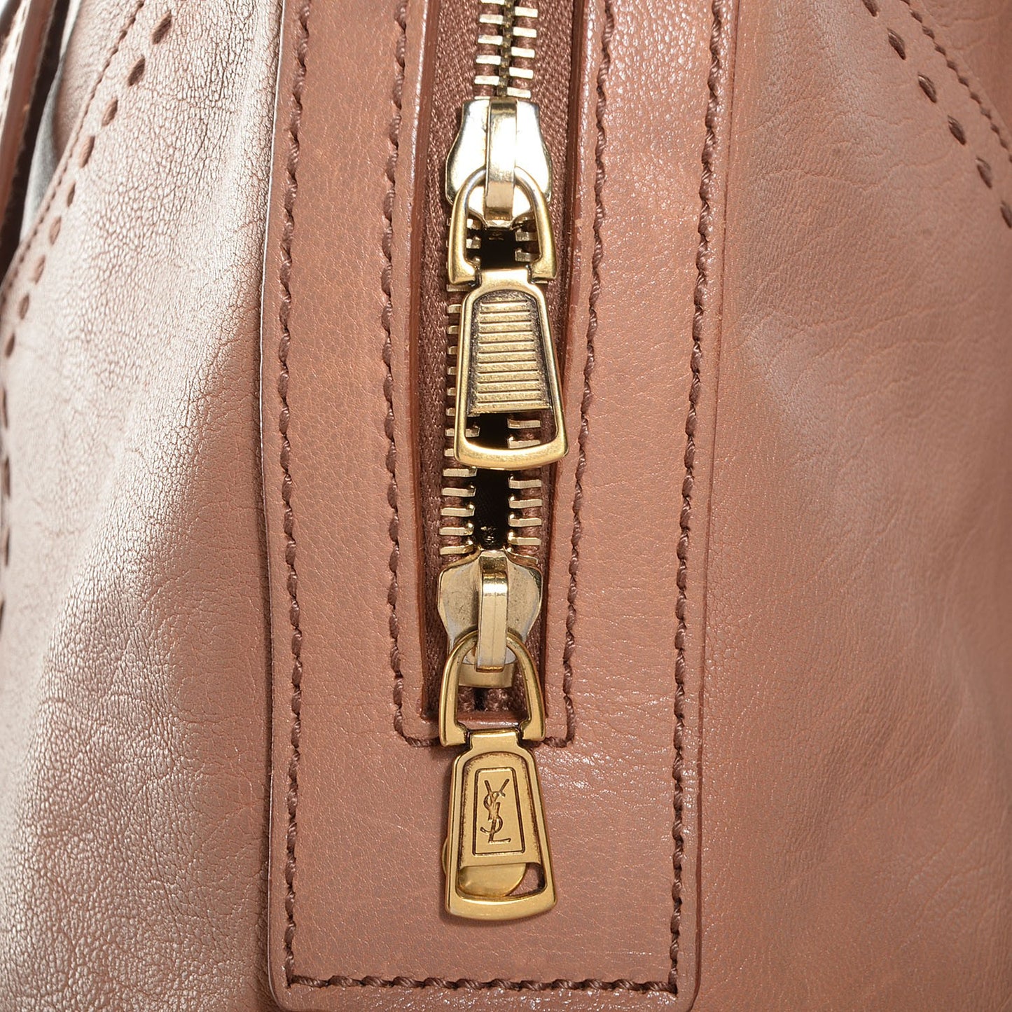 Leather Oversized Muse Beige