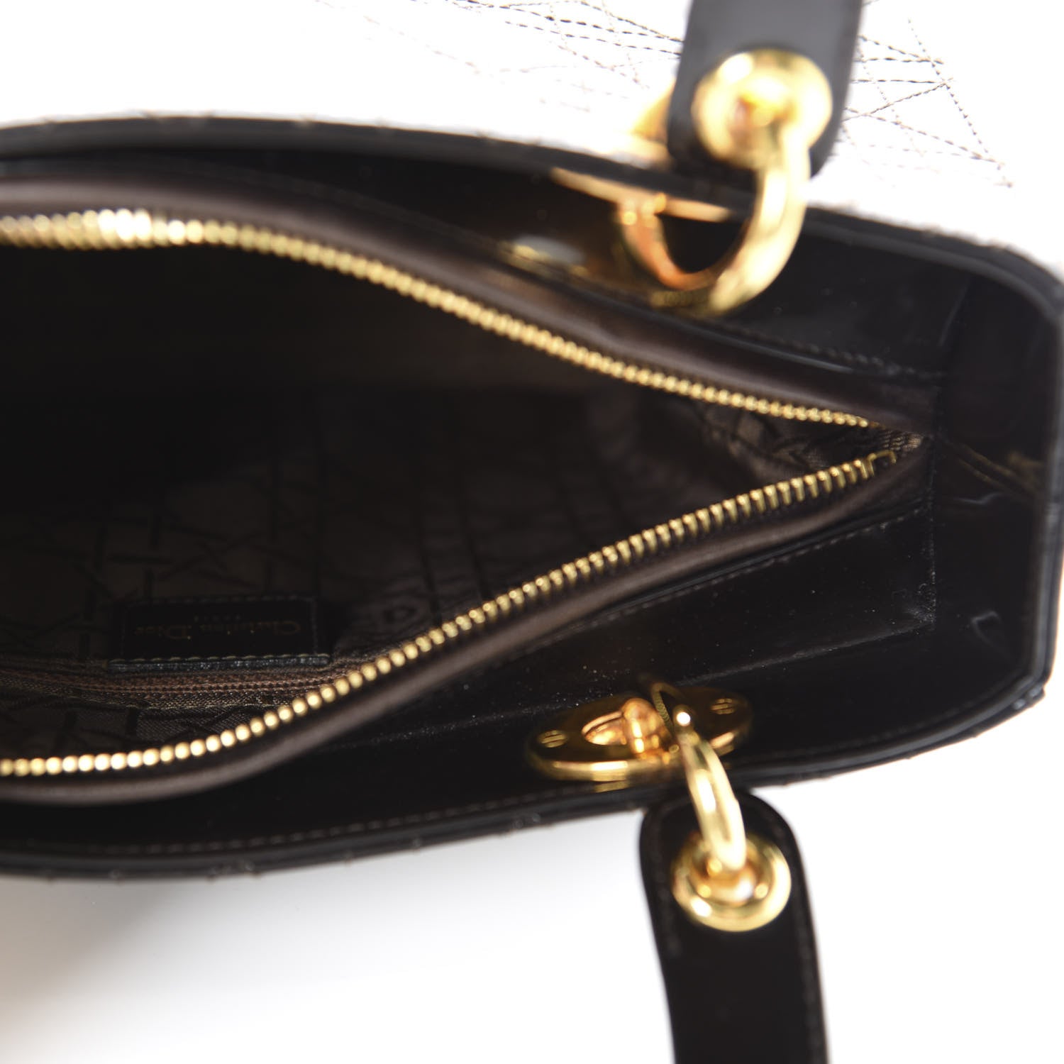 Christian Dior Patent Cannage Medium Lady Dior Black 5 of 10