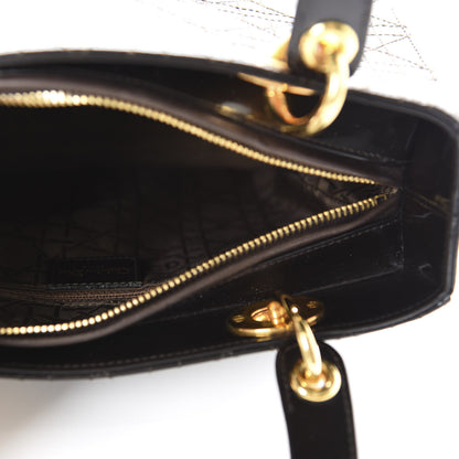 Christian Dior Patent Cannage Medium Lady Dior Black 5 of 10